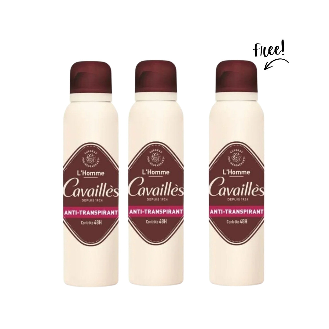 Buy 2 Absorb+ 48H Men Antiperspirant Spray 150 ML & Get 1 Free